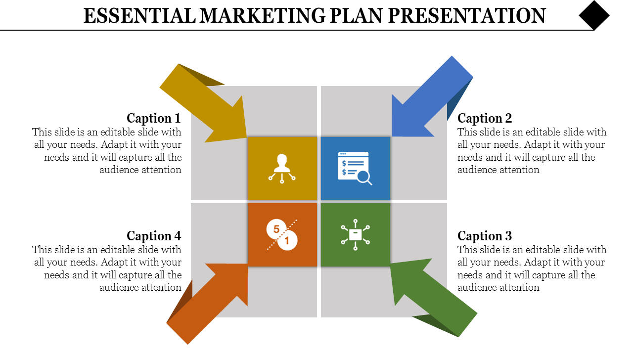 Free - Download Attractive Marketing Plan Presentation Template